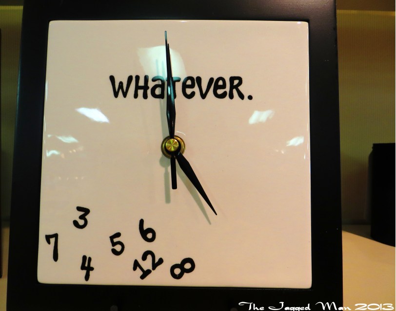 There was no set time or schedule so this clock fit the spirit of the day nicely! 